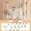 Estante de Almacenamiento de Tablero Perforado para Puerta de Hogar Gancho para Puerta de Dormitorio Hierro Accesorios de Tablero Perforado Estante de Almacenamiento Combinado