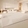Alfombra Estilo Crema es Resistente a las Manchas, Fácil de Cuidar, Absorbente de Agua y Resistente al Desgaste, Manta para Sofá de Sala de Estar, Alfombra de Imitación Cachemir para Enfriamiento y Calidez del Hogar