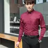 Camisa Blanca para Hombre con Bolsillo Corte Ajustado Sin Planchar Color Sólido Profesional de Vestir para Negocios Trabajo Traje de Hombre Camisa