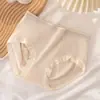 Pantaletas de Mujer Talla Grande de Cintura Media, Sin Costuras, Cómodas, Estilo Nuevo, Transpirables, Ácido Poliláctico, Antibacterianas en la Entrepierna, con Forma de Corazón en la Cadera