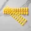 Nuevos Parches para Uñas 24 Piezas Color Puro Brillantes Ovalados Cortos Parches de Manicura Removibles Parches de Uñas Terminados Usables Parches de Uñas Postizas
