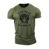 Moderna Nueva Camiseta de Verano Transpirable Cómoda de Cuello Redondo con Estampado de Letras para Hombres, Top Deportivo para Exteriores