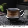 Juego de Taza de Café y Platillo de Gres Retro Transfronterizo Taza Personalizada Pintada a Mano Americana Taza de Té para el Hogar Venta al por Mayor
