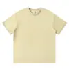 Producto Nuevo de Primavera y Verano: Camiseta de Algodón Merceizado Suave como la Seda de Color Liso con Cuello Redondo, Paquete de 50 Piezas, con Impresión de Logo Personalizado y Borde del Cuello en Contraste para un Look Casual