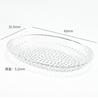 Nuevo plato de frutas simple plato de frutas celebridad de Internet mesa de té bocadillo semillas de melón plato de nueces transparente a rayas sala de estar creativo hogar