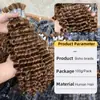 Venta al por mayor de tintes para el cabello y fabricación de pelucas, Mechones de cabello humano real, Trenzado de cabello humano vietnamita de onda profunda