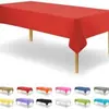 Mantel de plástico redondo desechable de color sólido para mesa para fiestas, bodas, actividades interiores y exteriores, Amazon transfronterizo