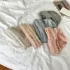 Jiuyue pick siete ~ suave suave transfronterizo nicho con lana degradado vuelta arriba gorro de lana tejido gorro frío simple invierno