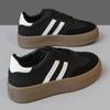 Tenis de Entrenamiento Alemanes de Suela Gruesa para Mujer 2024 Nuevo Otoño de Suela Blanda Combinan con Todo Zapatos Blancos con Falda Tenis Deportivos Casuales para Mujer Modernos