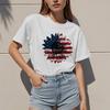 Ropa de Mujer de Exportación Europea y Americana 2025 Verano Nueva Moda Fabricante Una Pieza Personalizada Impresa en 3D Camiseta de Manga Corta con Cuello Redondo para Mujer