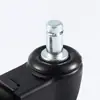 11*22 electroforesis en gel rueda transparente freno de rueda estante de PU rueda giratoria caster rueda de pie para silla de oficina carrito silencioso caster