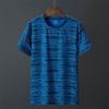 Camiseta Masculina de Seda Gelada de Manga Curta Verão Malha Respirável Secagem Rápida Masculina Solta Tamanho Grande Tendência Top Esportivo