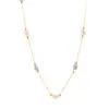Rueda de la fortuna Europa y Estados Unidos nuevo collar de perlas naturales de agua dulce moda simple temperamento cadena para la clavícula fabricantes a mayoreo
