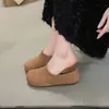 Mules Femininas Fechadas 2026 Novo Estilo Verão, Sola Grossa, Aumenta Altura, Trançadas, Calce Fácil, Para Pessoas Baixas, Sapatos Estilo Birkenstock