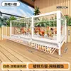 Caja de Cría para el Hogar, Jaula para Pollos de Tubo Cuadrado, Gallinero Plegable para Uso Doméstico Rural al Aire Libre y en Interiores, Jaula de Cría de Malla de Alambre para Patos y Gansos