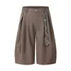 Design de Gravata Nicho High-End Retrô Americano com Pingente Curvo, Calças de Caimento Fluido, Calças Casuais Cropped Unissex, Tendência