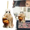 Novos Produtos de 2022 Gnomo de Jardim de Filme de Terror Acessórios de Decoração para Carro Espelho Retrovisor Decorações de Halloween