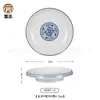Plato de melamina imitación porcelana resistente a caídas retro azul y blanco plato de plato de acompañamiento de restaurante de restaurante plato de plato de acompañamiento de restaurante