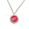 Fábrica de Origen Collar Cápsula del Tiempo Equipo Nfl32 Colgante Redondo Incrustado con Diamantes Seahawks Cowboys Joyería Transfronteriza