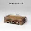 Base de Bonsái de Piedra Falsa Talla Madera de Ala de Pollo Base Rectangular Estatua de Buda Ceremonia del Té Adornos para Acuario Base Sólida de Madera y Piedra