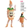 Disfraz de Performance de Frutas para Niños Arándano Melocotón Pitahaya Personaje de Cosplay Mangostán Plátano Uva