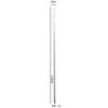 Aço Inoxidável 304 Fosco Colher de Cabo Longo Palito Sólido Redondo para Mexer Colher para Café com Gelo Palito de Coquetel Colher para Mel