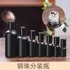 Botellas de Vidrio con Roll-On de 30 ml para Perfume y Aceites Esenciales al por Mayor, Botellas Vacías Negras Mate a Prueba de Luz, Botellas Roll-On Portátiles para Esencia