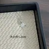 Xingrong Crystal DIY Plata Brillante Control Personalidad Versátil Pulsera de Cristal Cuentas Espaciadoras Cuentas Espaciadoras Colgante de Borla Accesorios Ninguno
