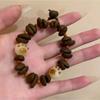 2024 nuevo pulsera de caballo de madera divertido para niños, cachorro de cerámica, pulsera de dibujos animados, nicho, corazón de niña, pulsera de estilo dulce versátil
