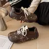 Zapatos de entrenamiento alemanes zapatos individuales color de nicho bloqueo de color apertura profunda cuadros suela gruesa Argan zapatos casuales zapatos deportivos para cuatro estaciones nuevo retro