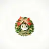 Decoraciones navideñas mini corona navideña corona artificial casa de muñecas decoración de árbol de Navidad accesorios fabricante mayorista