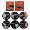 Posavasos de vinilo retro para CD, tapete de plástico para barra de cerveza, tapete para taza de café, productos transfronterizos, venta directa de fábrica