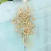 Bordado Estéreo 3D Lantejoula Renda Acessórios Vestido de Casamento Material DIY Feito à Mão Adesivo de Flor Pó Decorativo