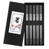 Aço inoxidável Chopsticks Gift Set 304 Material Preto com Etiqueta Amazon Hot Selling Chopsticks Guofeng Caixa de Presente