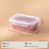 Caja Hermética de Tapa Única para Conservar Frescura para Organización y Almacenamiento en Refrigerador Doméstico, Caja de Gran Capacidad para Almacenamiento de Carne Congelada y Clasificación de Frutas y Verduras