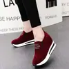 Zapatos de Mujer de Cuña Versátiles Estilo Coreano para Primavera y Otoño, Mocasines Cómodos con Aumento Oculto de Altura, Zapatos Casuales en Stock