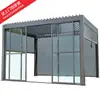 Pabellón Manual/Eléctrico Mojia para Exteriores con Persianas Retráctiles Automáticas, Toldo de Aleación de Aluminio para Invernadero de Jardín