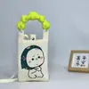 Bolso de Teléfono Móvil a Cuadros para Mujer Bolso Cruzado de Hombro Pequeño Lindo Ligero Bolso Tejido Bolso de Punto