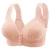 Sutiã de Maternidade Plus Size Transfronteiriço com Fecho Frontal, Estilo Colete, Lindo Design nas Costas, Sem Aro, Confortável, Suporte, Anti-Queda, Malha Respirável