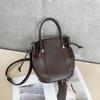 Bolsa Feminina de Couro Bovino de Primeira Camada, Bolsa de Ombro Transfronteiriça, Bolsa Transversal, Bolsa de Compras Versátil Vintage, Grande Capacidade, Couro Genuíno, Couro Macio