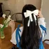 Tocados del mismo estilo que Wu Jinyan Estilo Coreano Gama Alta Cinta de Lazo Grande Pasador para el Cabello Pinza Superior Pinza de Resorte Gancho Pasador para el Cabello