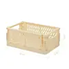 Caja de Almacenamiento Plegable de Escritorio Ins Cesta de Almacenamiento de Cosméticos para Estudiantes Estante de Almacenamiento de Snacks para Dormitorio Cesta Pequeña