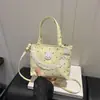 Borda de Renda em Formato de Coração 2026 Nova Moda de Verão Fresca e Estilosa Simples Versátil Bolsa Tote de Ombro Único Transversal