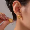 Joyería de moda francesa retro elegante clásica de acero de titanio, traje creativo con colgante de perla de imitación en forma de corazón, collar y pendientes.