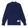 Cross 2026 Otoño Nuevo Estilo Capa Base Top Pequeño Elegante Adelgazante Tallas Grandes Estilo Chino Adelgazante Reductor de Edad de Mediana Edad Suéter Versátil