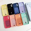 Funda Sencilla de Color Sólido para Teléfono Móvil para iPhone16promax Estuche para Tarjetas Resistente a Caídas Apple 14 Tarjeta 13 Estuche de Comercio Exterior 11