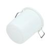 Bote de Basura Engrosado Comercial Doméstico Cocina Exterior Sanitario Cubo de Plástico 50L Gran Capacidad Industrial Cubo Redondo