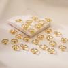 Australia, Europa antigua y Estados Unidos anillo abierto de 26 letras inglesas chapado en cobre simple de oro de 18 quilates anillo joker de nicho femenino