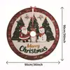 Artículos más vendidos transfronterizos: Falda para Árbol de Navidad, Hombre de Jengibre, Accesorios de Decoración para Fiesta de Escena de Año Nuevo, Decoraciones, Venta Directa del Fabricante