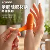 Pelador de Ajo de Cocina y Recolector de Verduras de Acero Inoxidable con Protector para el Pulgar, Herramienta Esencial para la Recolección de Frutas y Verduras en la Granja